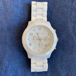 Michael Kors MK5163 white ceramic watch